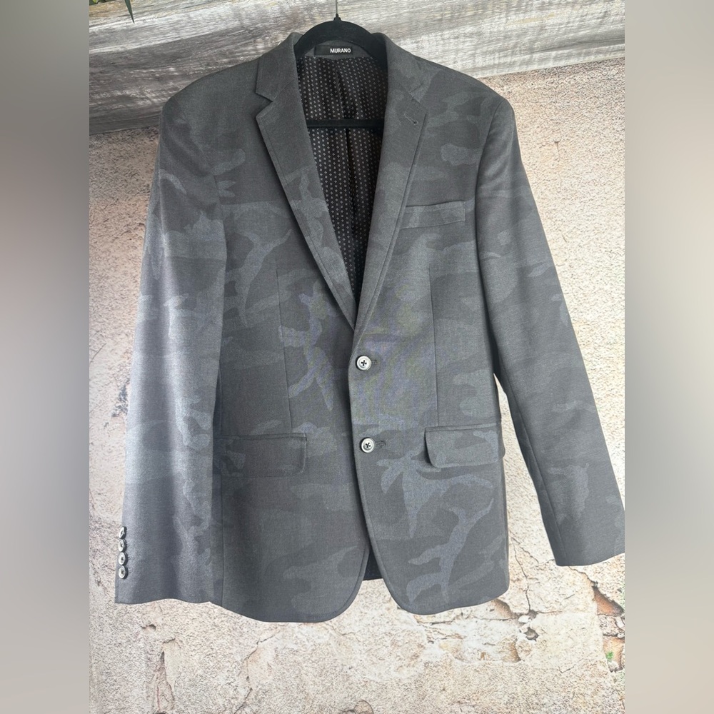 Murano Portland Collection Men's Camo Sport Slim Fit Camo Sport Jacket M. MN101